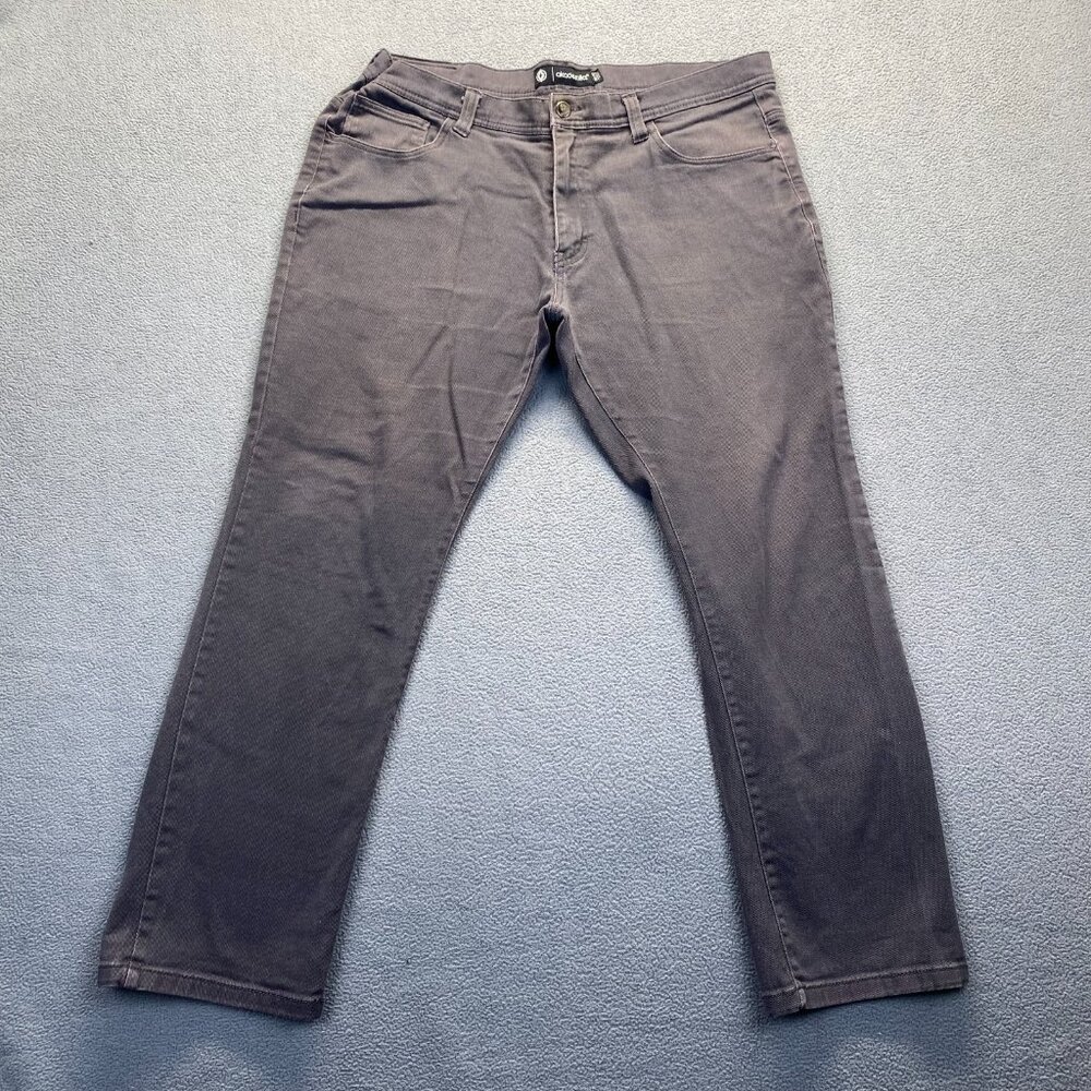 Akademiks Mens Jeans Gray Size 38X32 Baggy Hip Hop Stretch Y2K